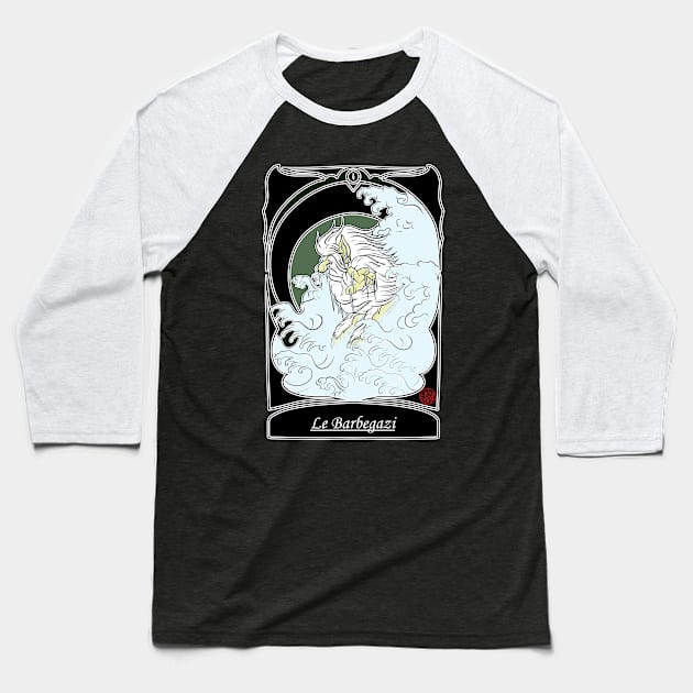 Barbegazi - folklore des Alpes Baseball T-Shirt by Ukiyograph